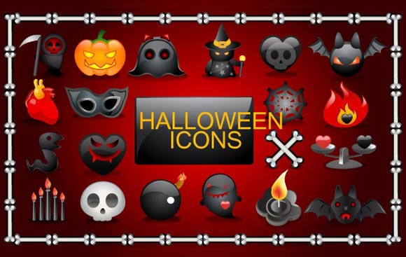 Vector Halloween Icons by Vectorlady