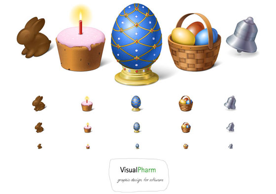 free happy easter images. Happy Easter! Icon Set