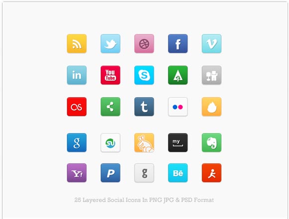 Mini Social Icon Set