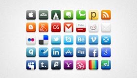 32px Social Media Icons
