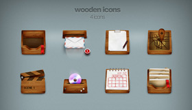 Wooden Icons by Pakito77