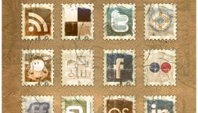 Vintage Stamps Icons