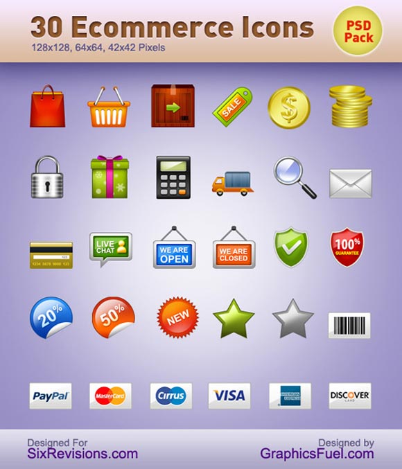 30 E-Commerce Icons