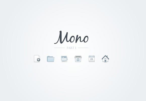 Mono Icons - Part 1