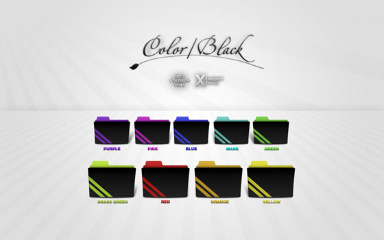 Black Color Folders by Wurstgott
