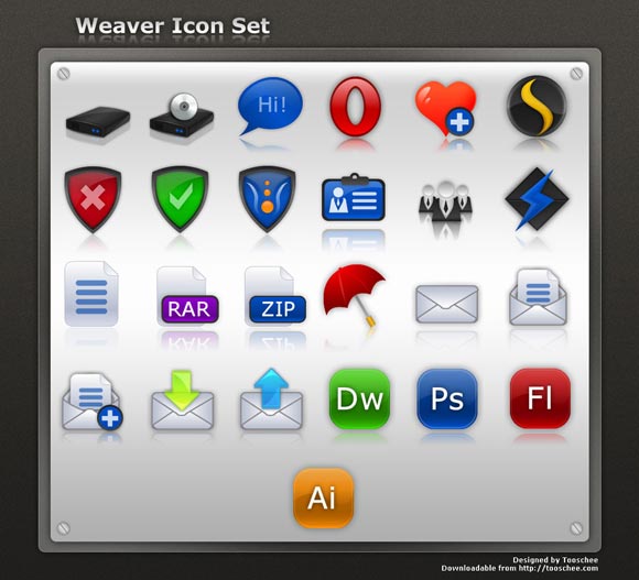 Weaver Icon Set by Tooschee