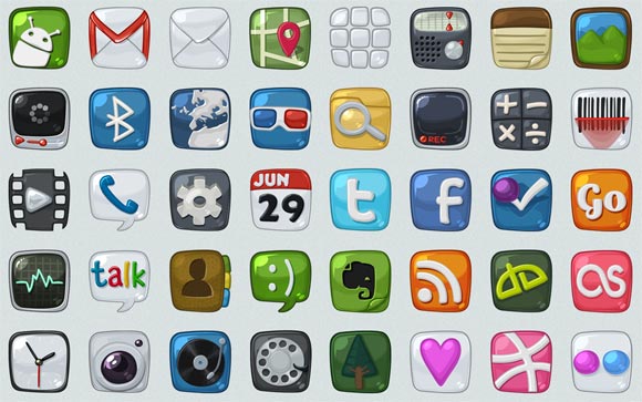 Android Icons WIP by Arrioch