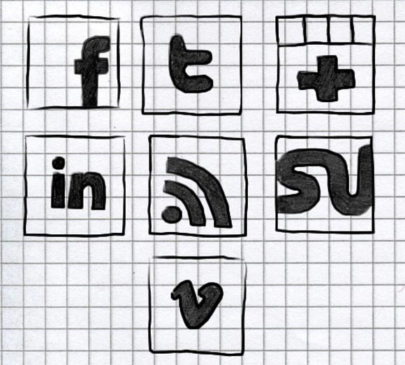 Hand-Drawn Social Icons by NatalyBirch