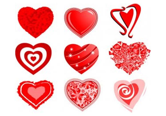 50 Love Heart Vectors