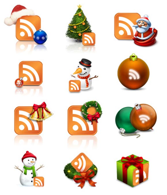 X-Mas RSS Icons