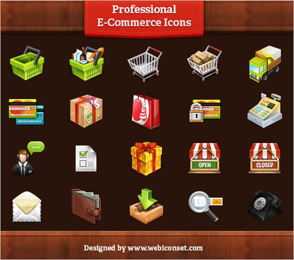 Professional E-commerce Icons