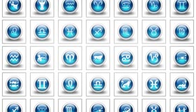 3d Glossy Blue Orbs Icons Culture