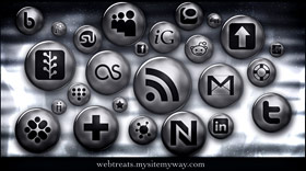 Silver Button by WebTreatsETC
