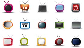 A Set of 15 TV Icons