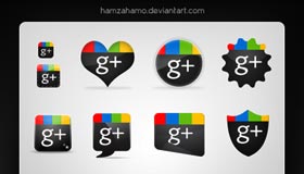 Free Google Plus Icons Set