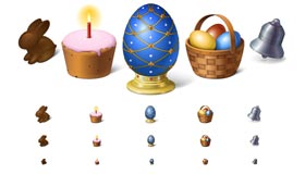 Happy Easter! Icon Set