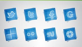Blueprint Social Media Icons