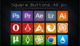 Square Buttons by Ampeross