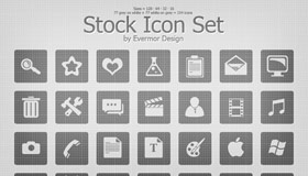 Stock Icon Set by Jason Mortimer