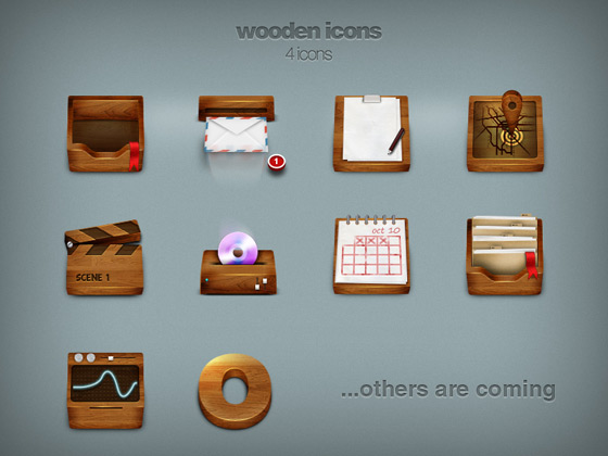 Wooden Icons by Pakito77